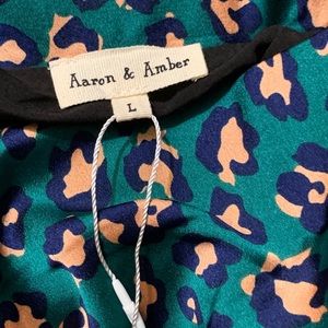 Animal print forever 21 size large A-line skirt